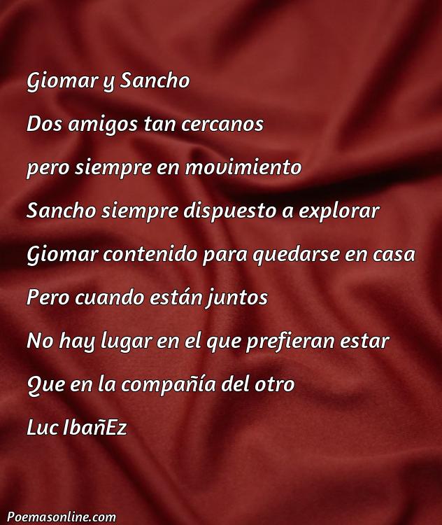 Corto Poema sobre Giomar y Sancho, Poemas sobre Giomar y Sancho