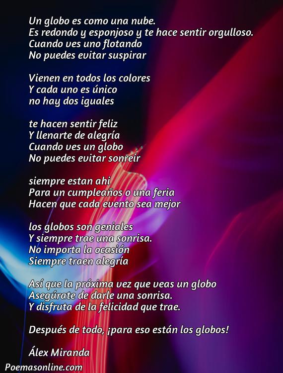 Corto Poema sobre Globos 12 Líneas, Poemas sobre Globos 12 Líneas