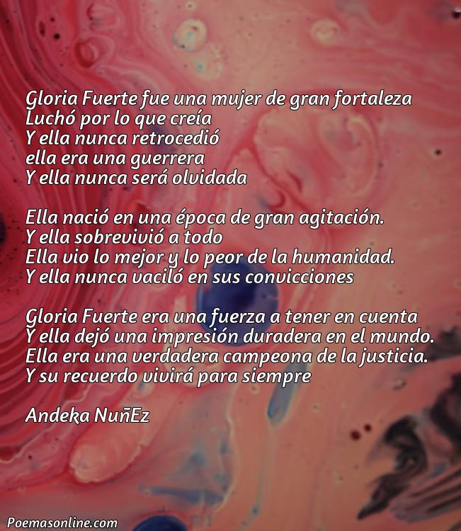 Inspirador Poema sobre Gloria Fuerte para Recitar, Cinco Poemas sobre Gloria Fuerte para Recitar