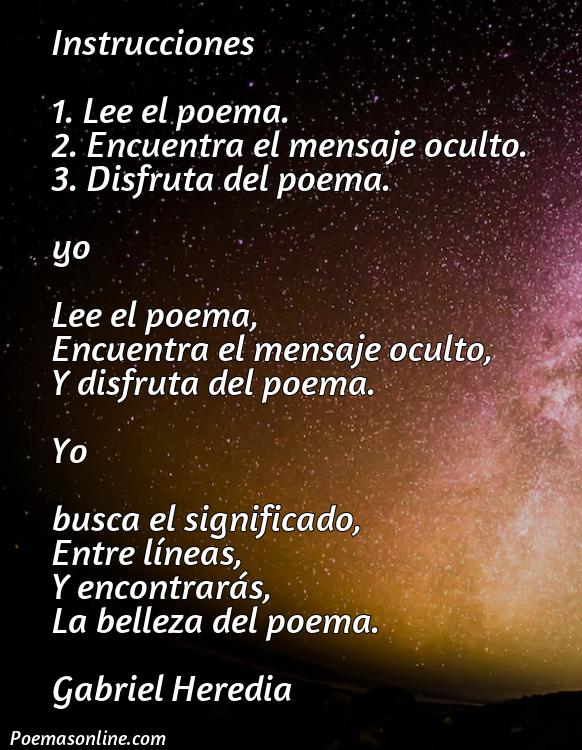 Mejor Poema sobre Instrucciones, 5 Mejores Poemas sobre Instrucciones