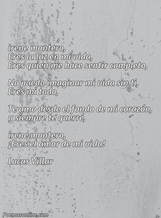 Corto Poema sobre Irene Montero, Poemas sobre Irene Montero