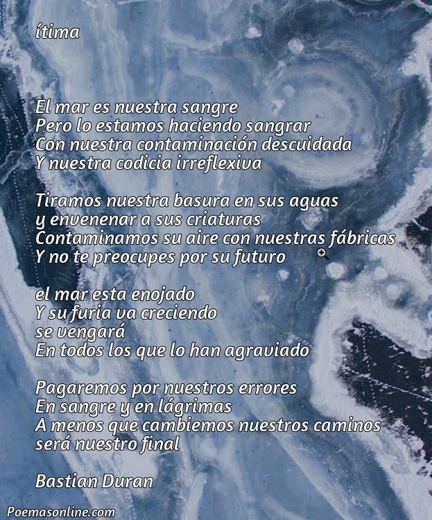 Reflexivo Poema sobre la Contaminación Mar, Poemas sobre la Contaminación Mar