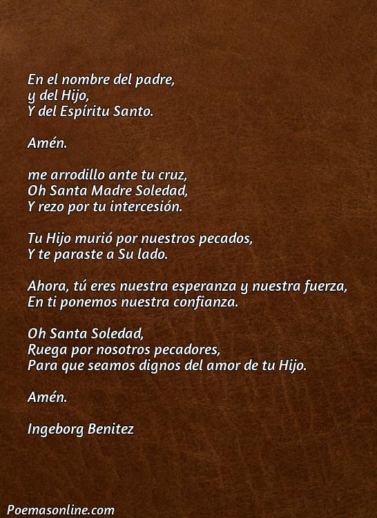 Corto Poema sobre la Cruz Santísima Soledad, Poemas sobre la Cruz Santísima Soledad