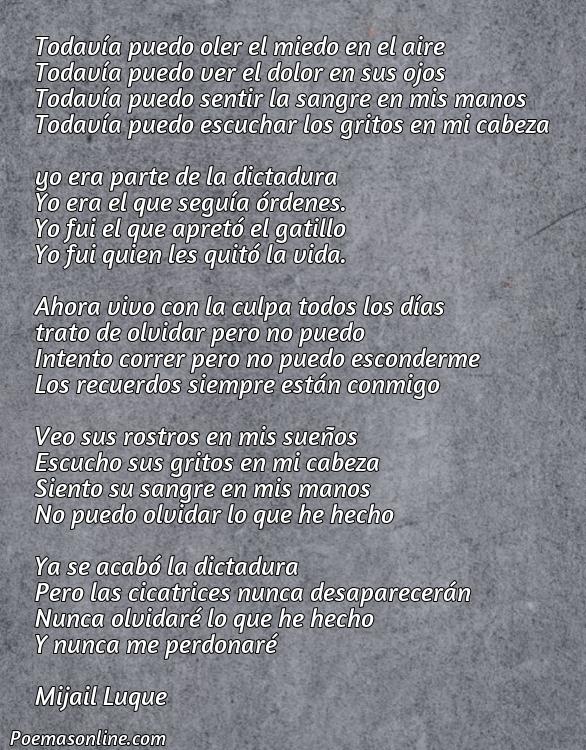 Hermoso Poema sobre la Dictadura, Poemas sobre la Dictadura