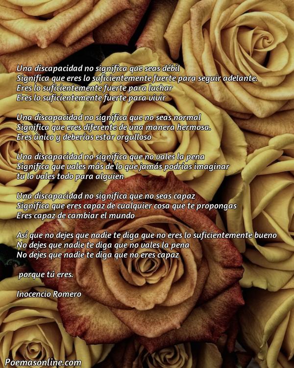 Hermoso Poema sobre la Discapacidad, Poemas sobre la Discapacidad