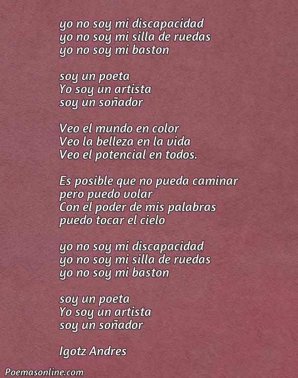 Mejor Poema sobre la Discapacidad de Julio Casati, Poemas sobre la Discapacidad de Julio Casati