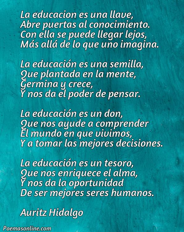 Hermoso Poema sobre la Educación Poeta Murciano, Poemas sobre la Educación Poeta Murciano