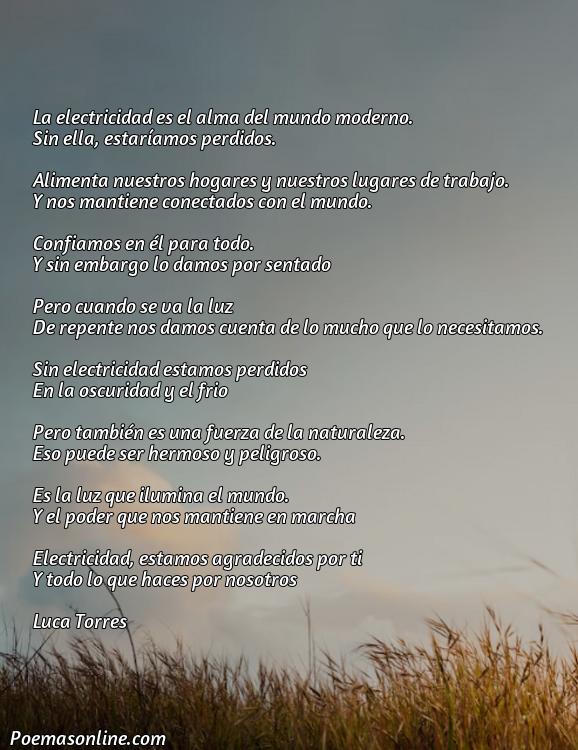 Lindo Poema sobre la Electricidad Corto, Cinco Mejores Poemas sobre la Electricidad Corto