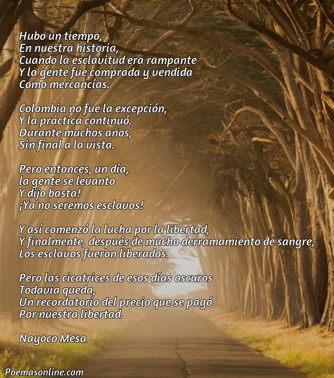 Inspirador Poema sobre la Esclavitud en Colombia, Cinco Poemas sobre la Esclavitud en Colombia