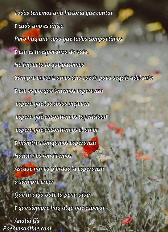 Excelente Poema sobre la Esperanza de Vida, Cinco Mejores Poemas sobre la Esperanza de Vida