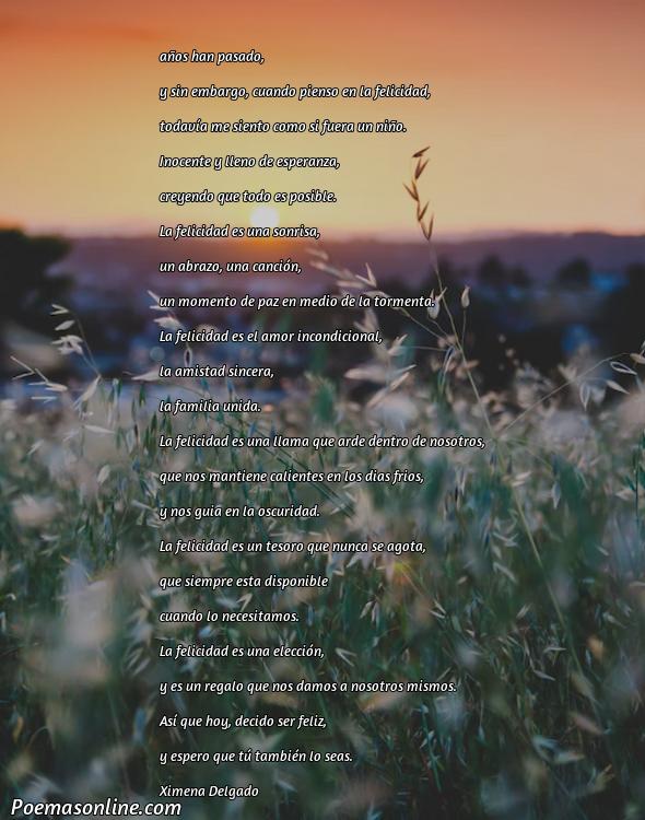 Corto Poema sobre la Felicidad Largos, 5 Poemas sobre la Felicidad Largos