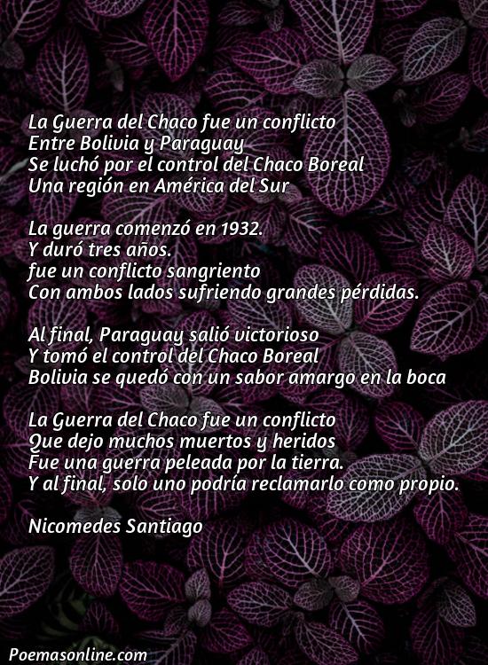 Hermoso Poema sobre la Guerra Chaco, 5 Mejores Poemas sobre la Guerra Chaco