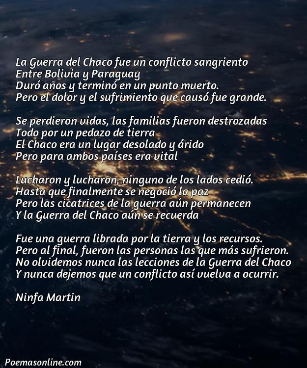 Mejor Poema sobre la Guerra Chaco, Cinco Poemas sobre la Guerra Chaco