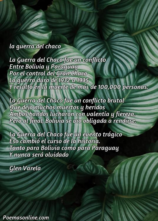 Inspirador Poema sobre la Guerra Chaco, Cinco Mejores Poemas sobre la Guerra Chaco