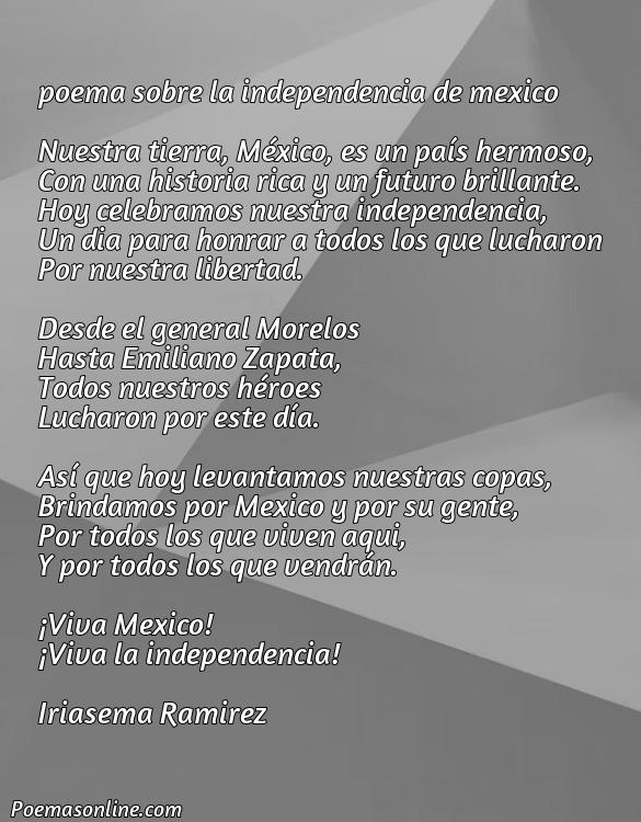 Mejor Poema sobre la Independencia de México, Poemas sobre la Independencia de México