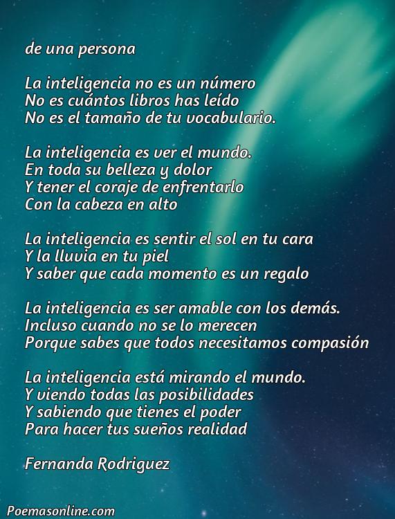 Excelente Poema sobre la Inteligencia, Poemas sobre la Inteligencia