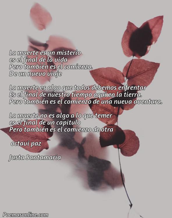 Excelente Poema sobre la Muerte Octavio Paz, Poemas sobre la Muerte Octavio Paz