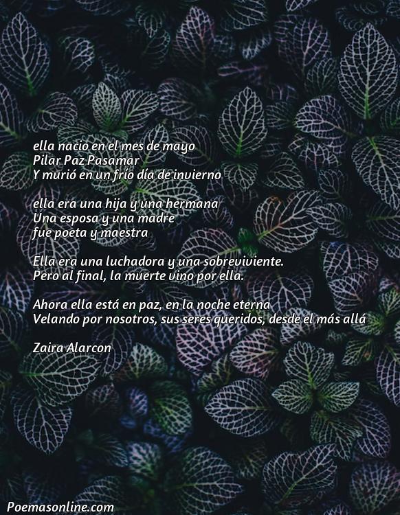 Corto Poema sobre la Muerte Pilar Paz Pasamar, Cinco Poemas sobre la Muerte Pilar Paz Pasamar