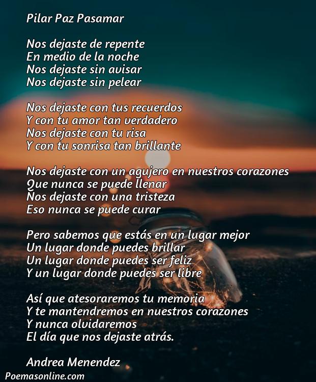 Excelente Poema sobre la Muerte Pilar Paz Pasamar, Cinco Mejores Poemas sobre la Muerte Pilar Paz Pasamar