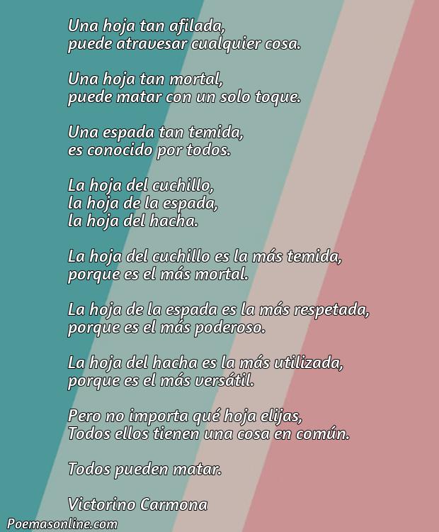 Reflexivo Poema sobre la Navaja, Poemas sobre la Navaja