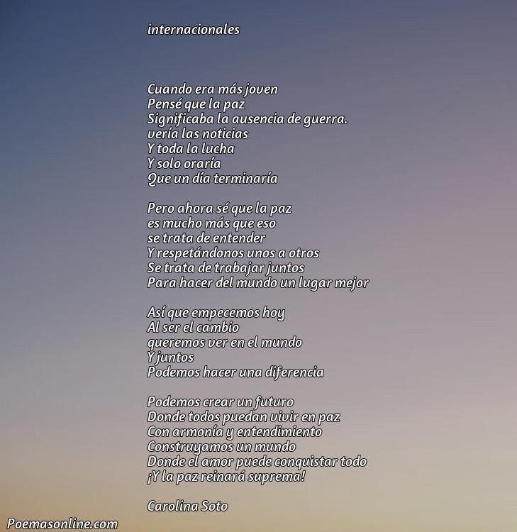 Hermoso Poema sobre la Paz para Instituto, Cinco Poemas sobre la Paz para Instituto