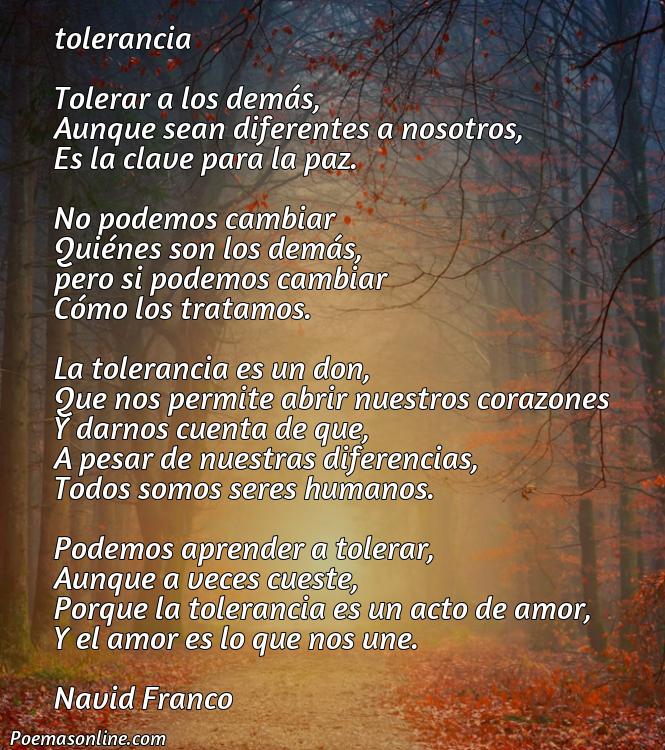 Excelente Poema sobre la Tolerancia, Cinco Mejores Poemas sobre la Tolerancia