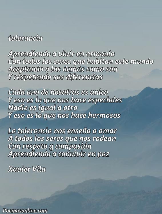 Lindo Poema sobre la Tolerancia Corto, Poemas sobre la Tolerancia Corto