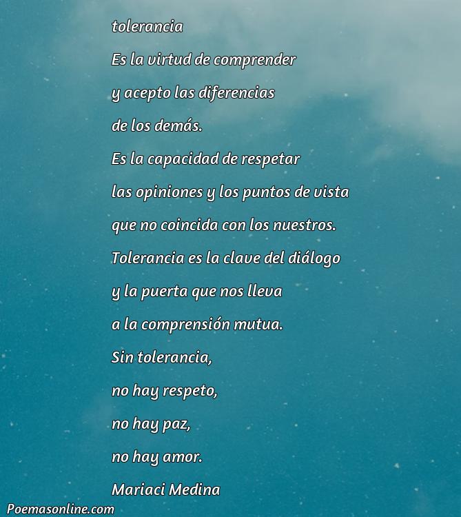 Hermoso Poema sobre la Tolerancia Corto, Poemas sobre la Tolerancia Corto