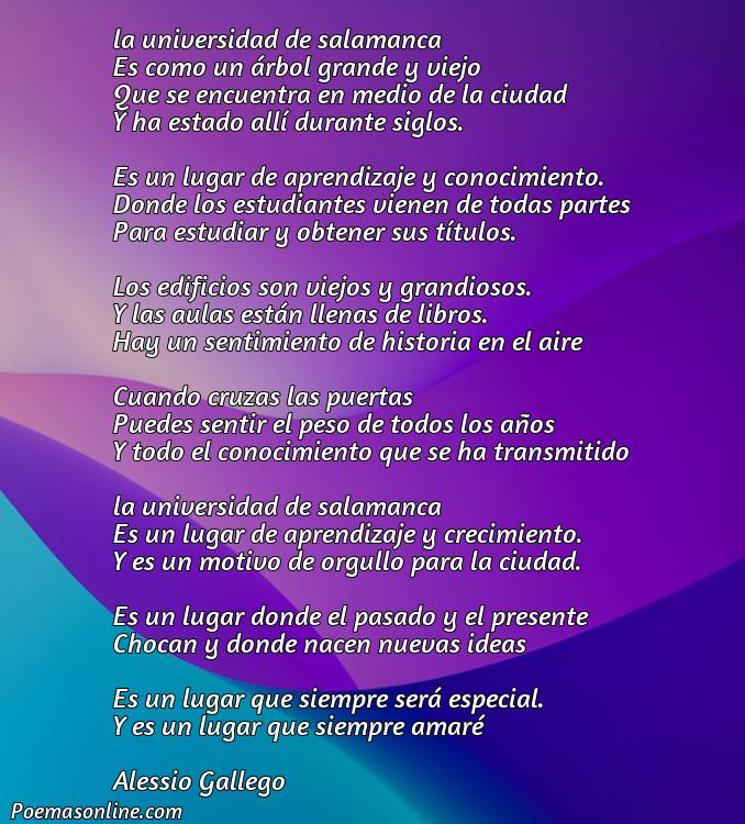 Mejor Poema sobre la Universidad de Salamanca, Cinco Mejores Poemas sobre la Universidad de Salamanca