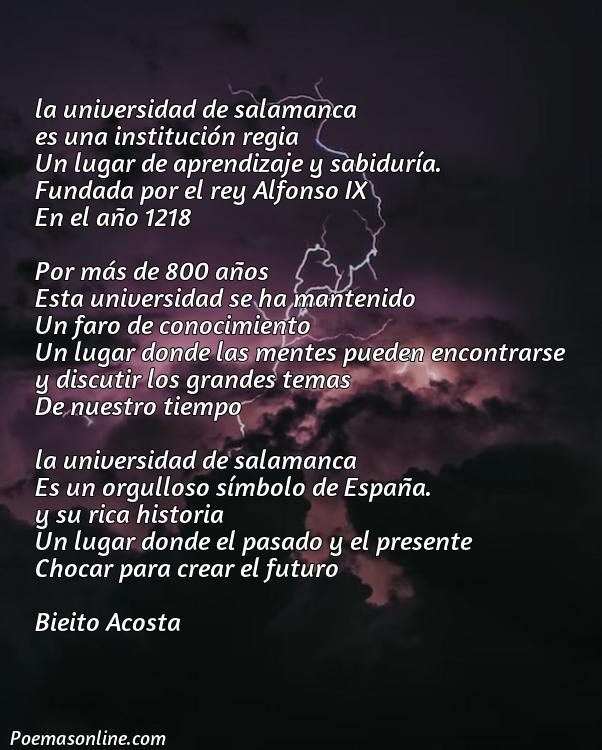 Reflexivo Poema sobre la Universidad de Salamanca, Cinco Poemas sobre la Universidad de Salamanca