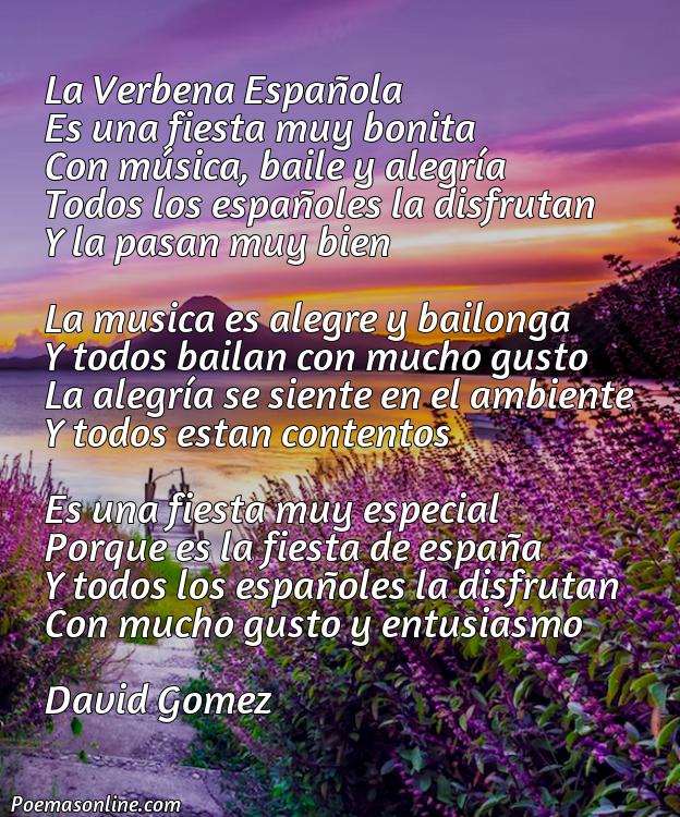 Reflexivo Poema sobre la Verbena Española, Poemas sobre la Verbena Española