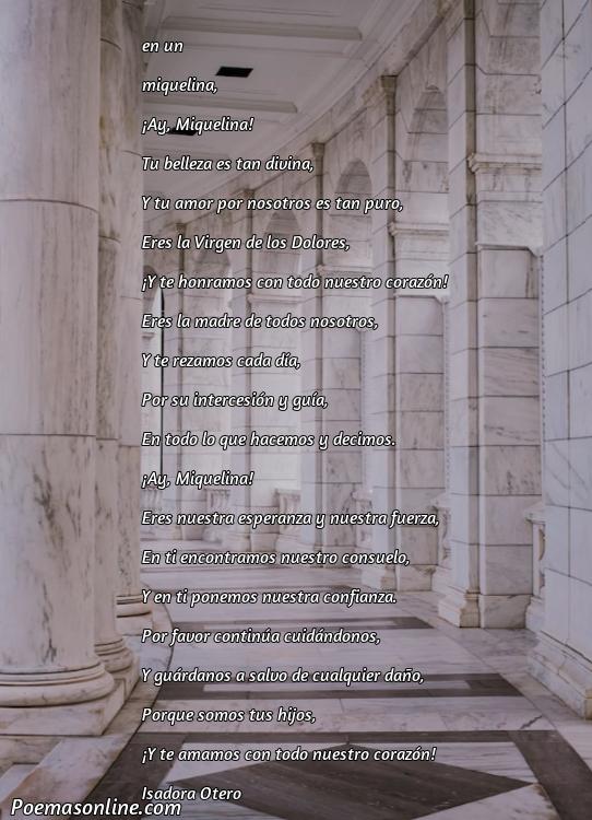 Hermoso Poema sobre la Virgen de Dolores Miquel, Poemas sobre la Virgen de Dolores Miquel