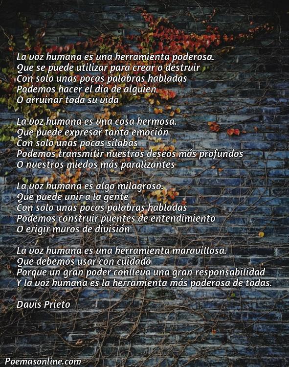 Inspirador Poema sobre la Voz Humana, 5 Poemas sobre la Voz Humana