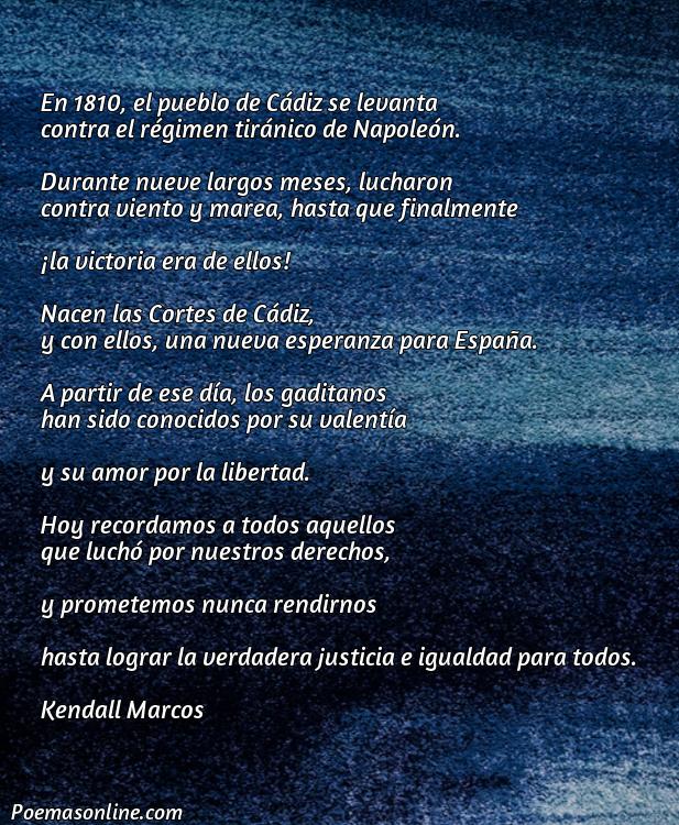 Reflexivo Poema sobre las Cortes de Cádiz, Cinco Mejores Poemas sobre las Cortes de Cádiz