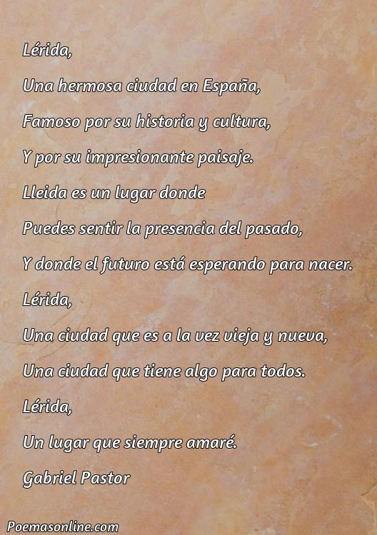 Lindo Poema sobre Lleida, 5 Poemas sobre Lleida
