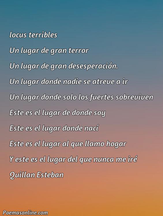 Lindo Poema sobre Locus Terribilis, Poemas sobre Locus Terribilis
