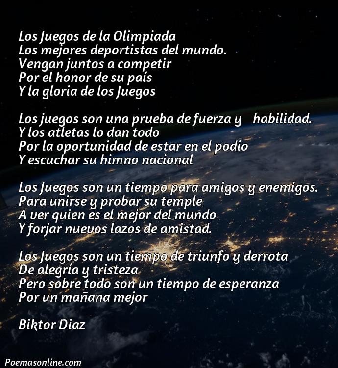 Reflexivo Poema sobre los Juegos Olímpico, Poemas sobre los Juegos Olímpico