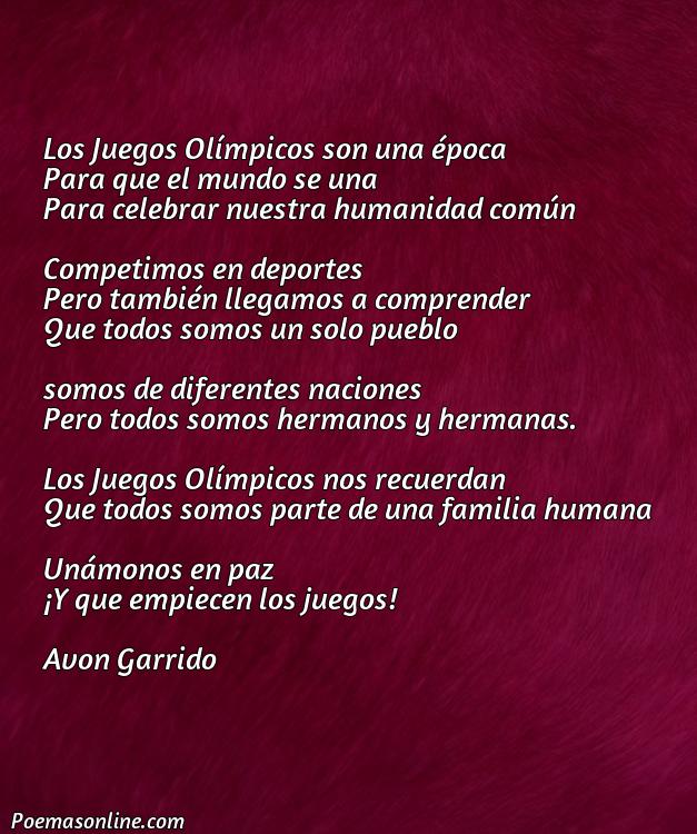 Hermoso Poema sobre los Juegos Olimpicos, Poemas sobre los Juegos Olimpicos