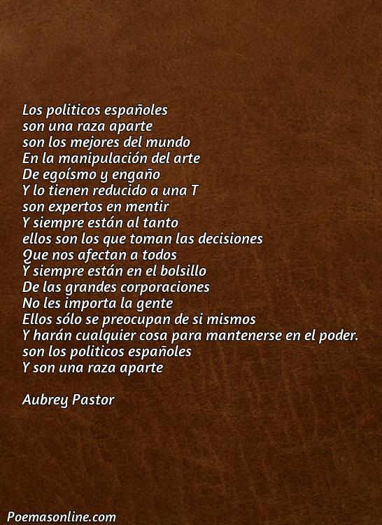 Reflexivo Poema sobre los Políticos Españoles, Poemas sobre los Políticos Españoles