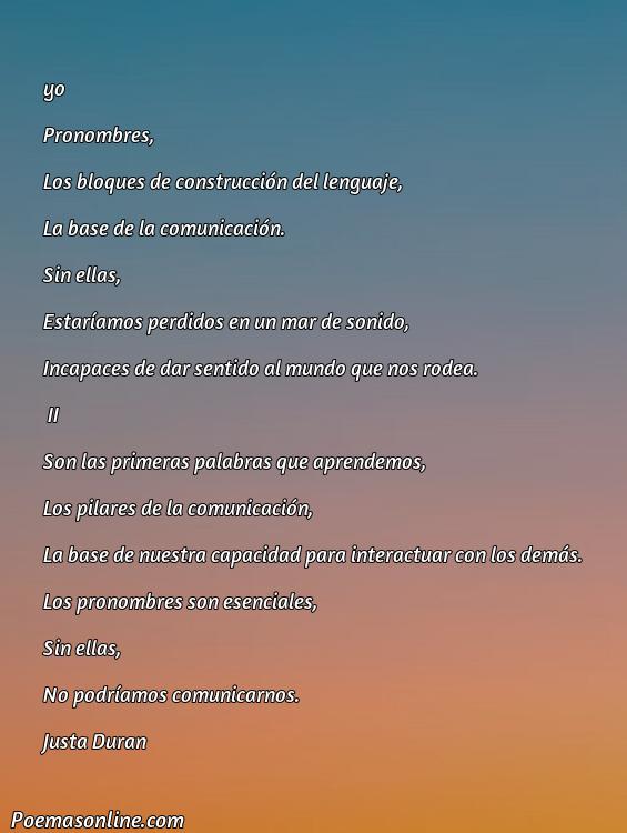 Hermoso Poema sobre los Pronombres, Cinco Poemas sobre los Pronombres