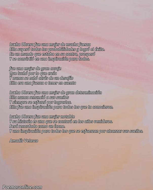 Lindo Poema sobre Luxha Obrera, Poemas sobre Luxha Obrera