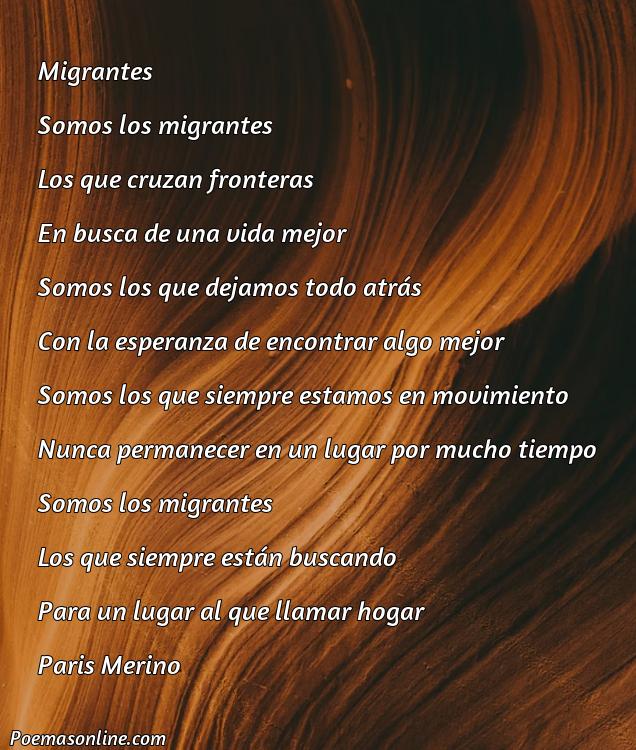 Reflexivo Poema sobre Migrantes, Cinco Poemas sobre Migrantes