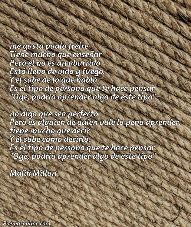 Excelente Poema sobre Paulo Freire, Poemas sobre Paulo Freire