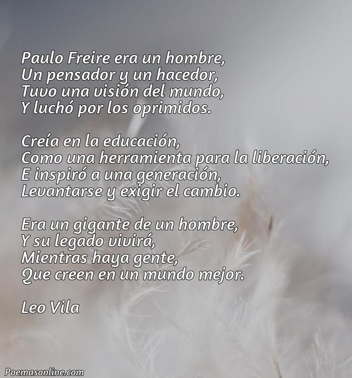 Mejor Poema sobre Paulo Freire, 5 Poemas sobre Paulo Freire