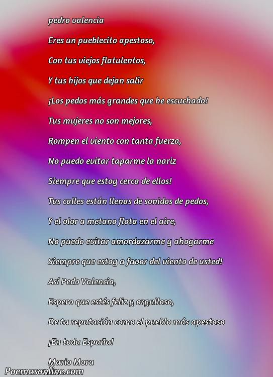 Reflexivo Poema sobre Pedo Valencia, Poemas sobre Pedo Valencia