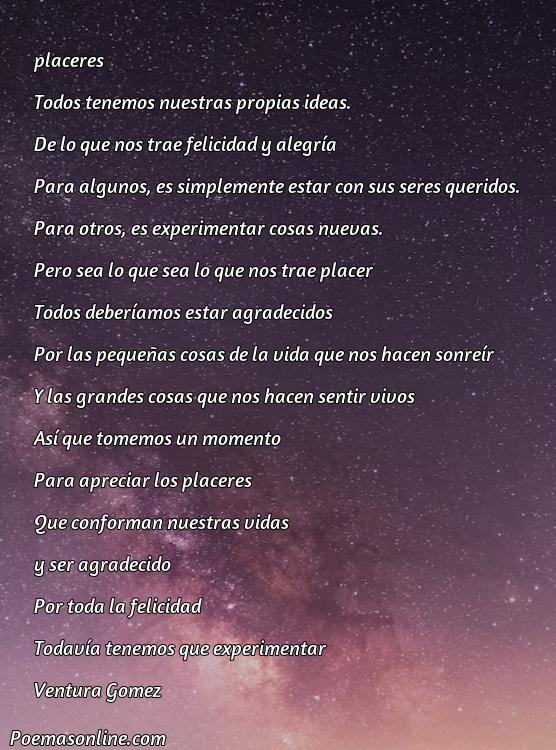 Reflexivo Poema sobre Placeres, 5 Mejores Poemas sobre Placeres