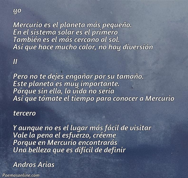 Lindo Poema sobre Planeta la Mercurio, Cinco Poemas sobre Planeta la Mercurio