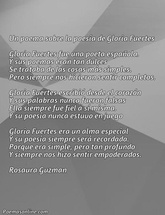 Inspirador Poema sobre Poesía de Gloria Fuertes, Poemas sobre Poesía de Gloria Fuertes