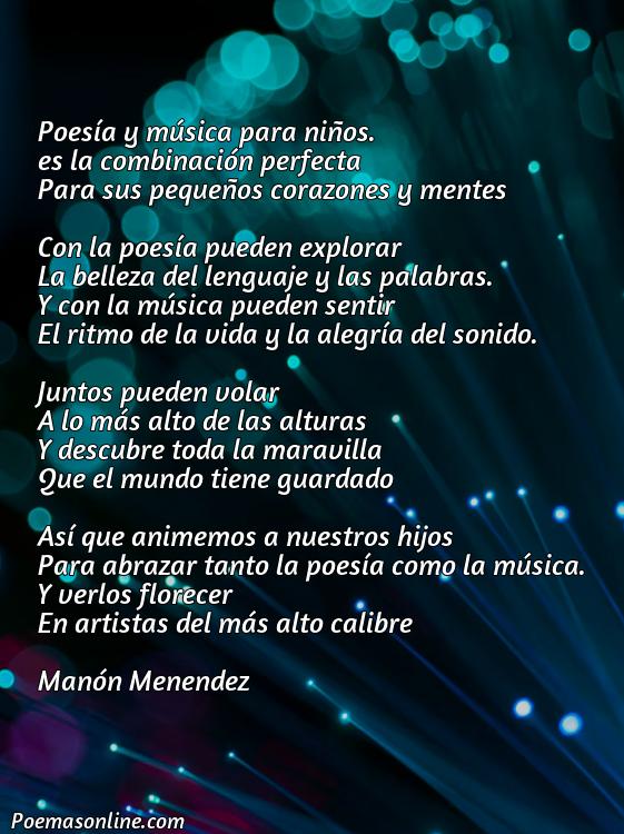 Inspirador Poema sobre Poesía y Música para Niños, Poemas sobre Poesía y Música para Niños