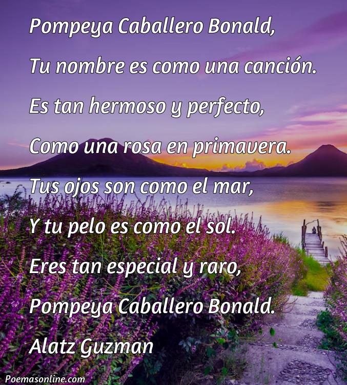 Corto Poema sobre Pompeya Caballero Bonald, Poemas sobre Pompeya Caballero Bonald
